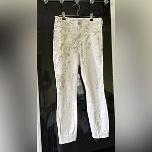 White “Skinny Girl “ Brand Jean. High Rise , Ankle , Size 27 /4 .